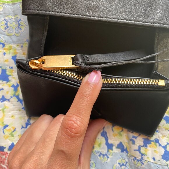 ALLSAINTS Harluna Leather Wallet in Black - Picture 4 of 8